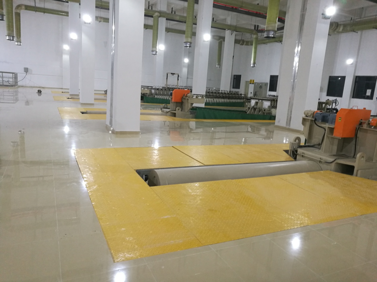 廣東深圳福田污水處理廠玻璃鋼格柵、蓋板安裝工程(圖3)